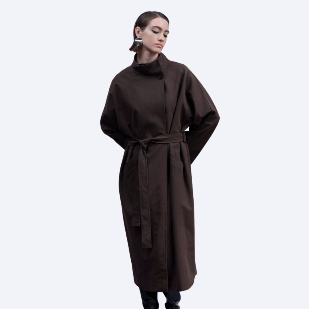 Belted Water-resistant Coat