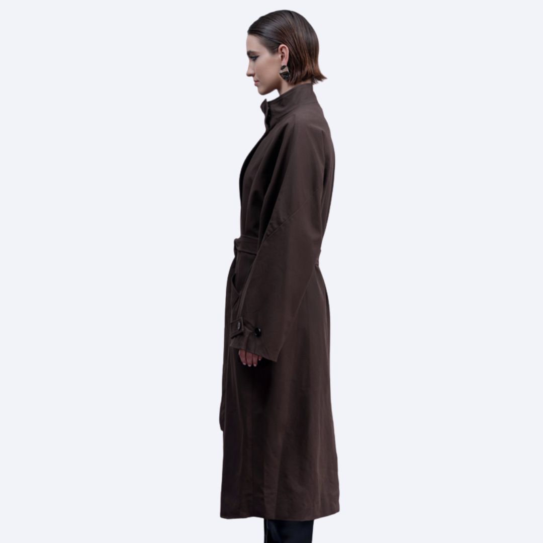 Belted Water-resistant Coat