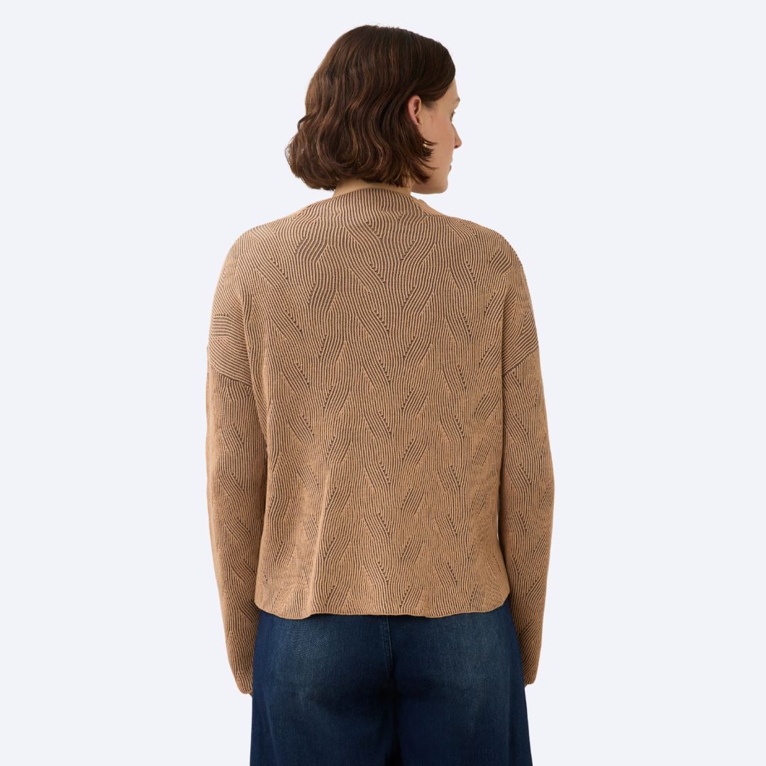 Long Sleeve Funnel Neck Sweater