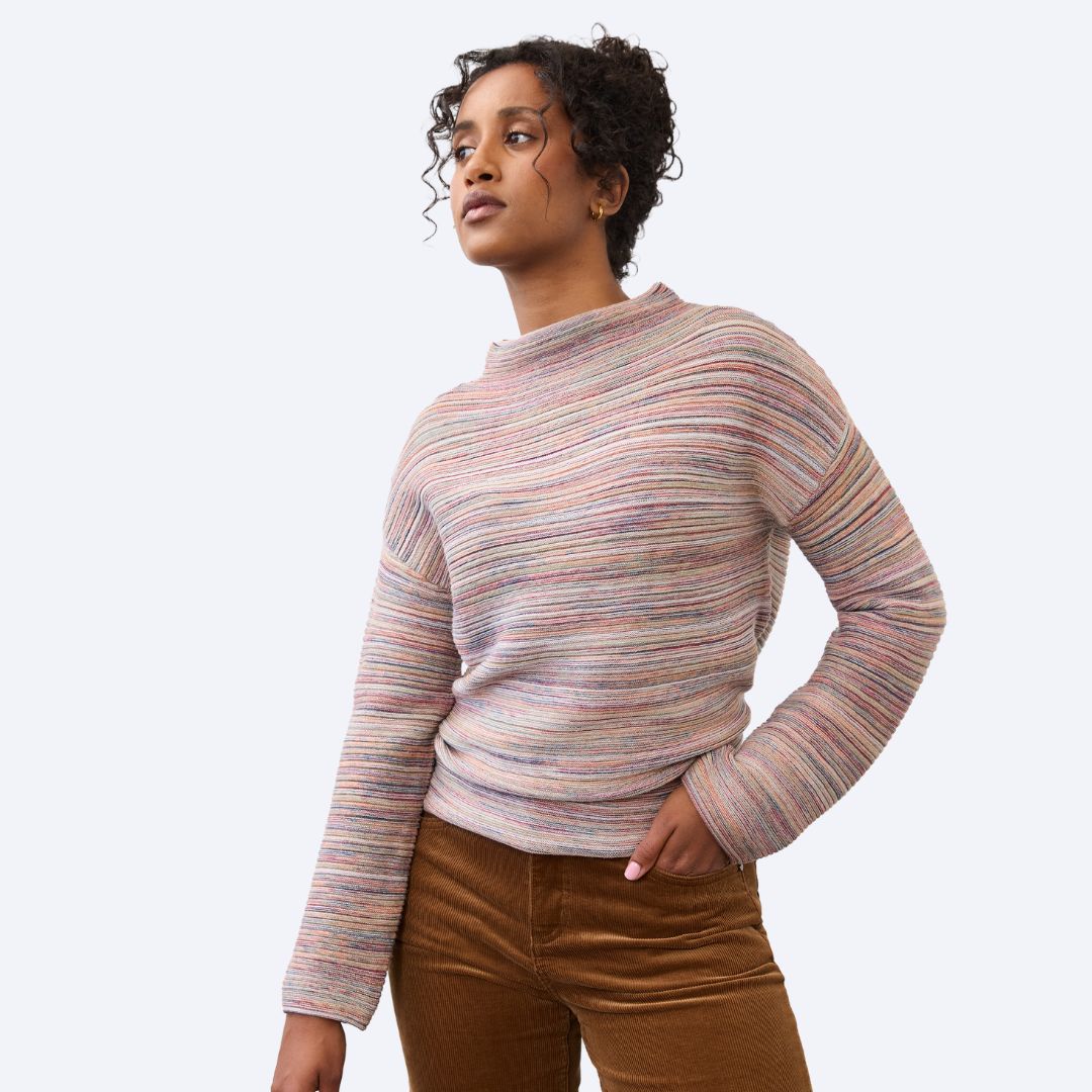 Boat Neck Long Sleeve Sweater