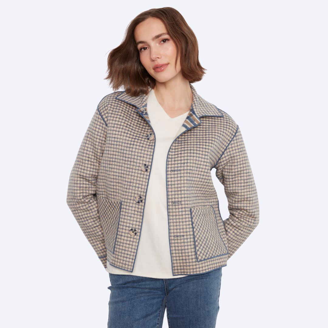 Reversible Plaid Jacket