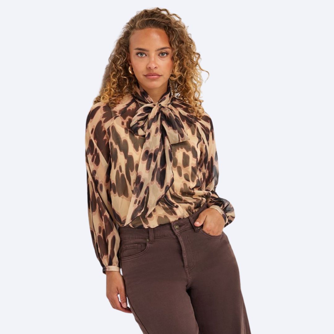 Blouse w/ Scarf Soft Embrace