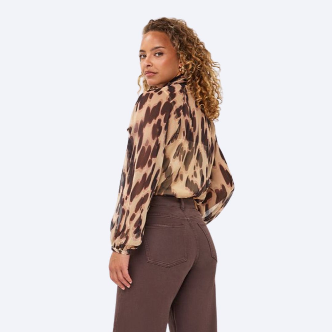 Blouse w/ Scarf Soft Embrace