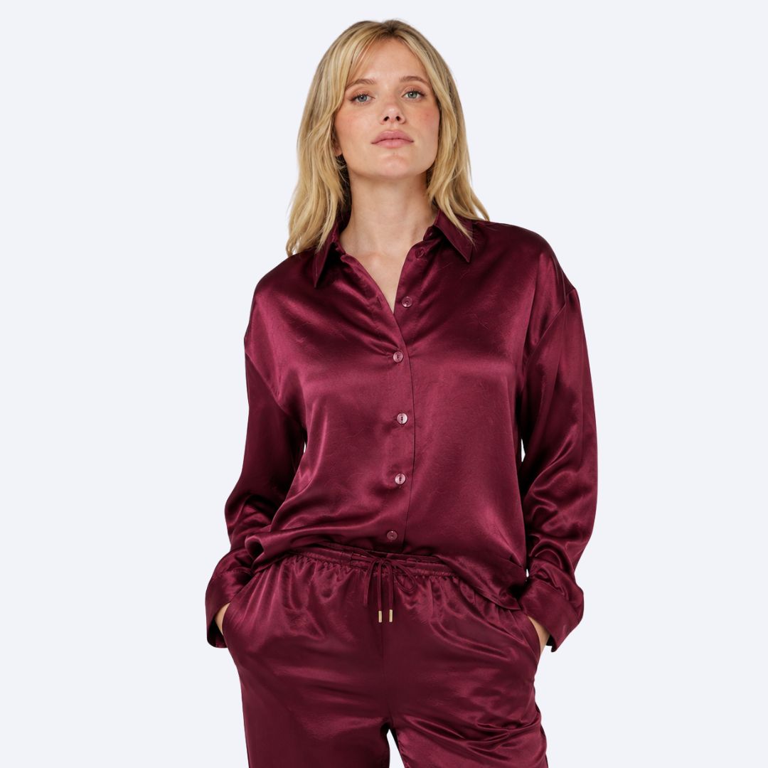 Oversized Basic Blouse Acetate