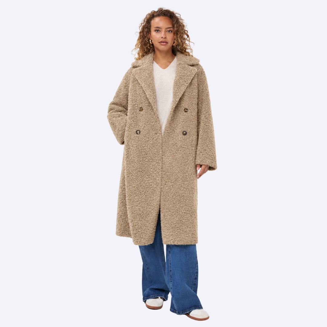 Long Bonded Fur Coat