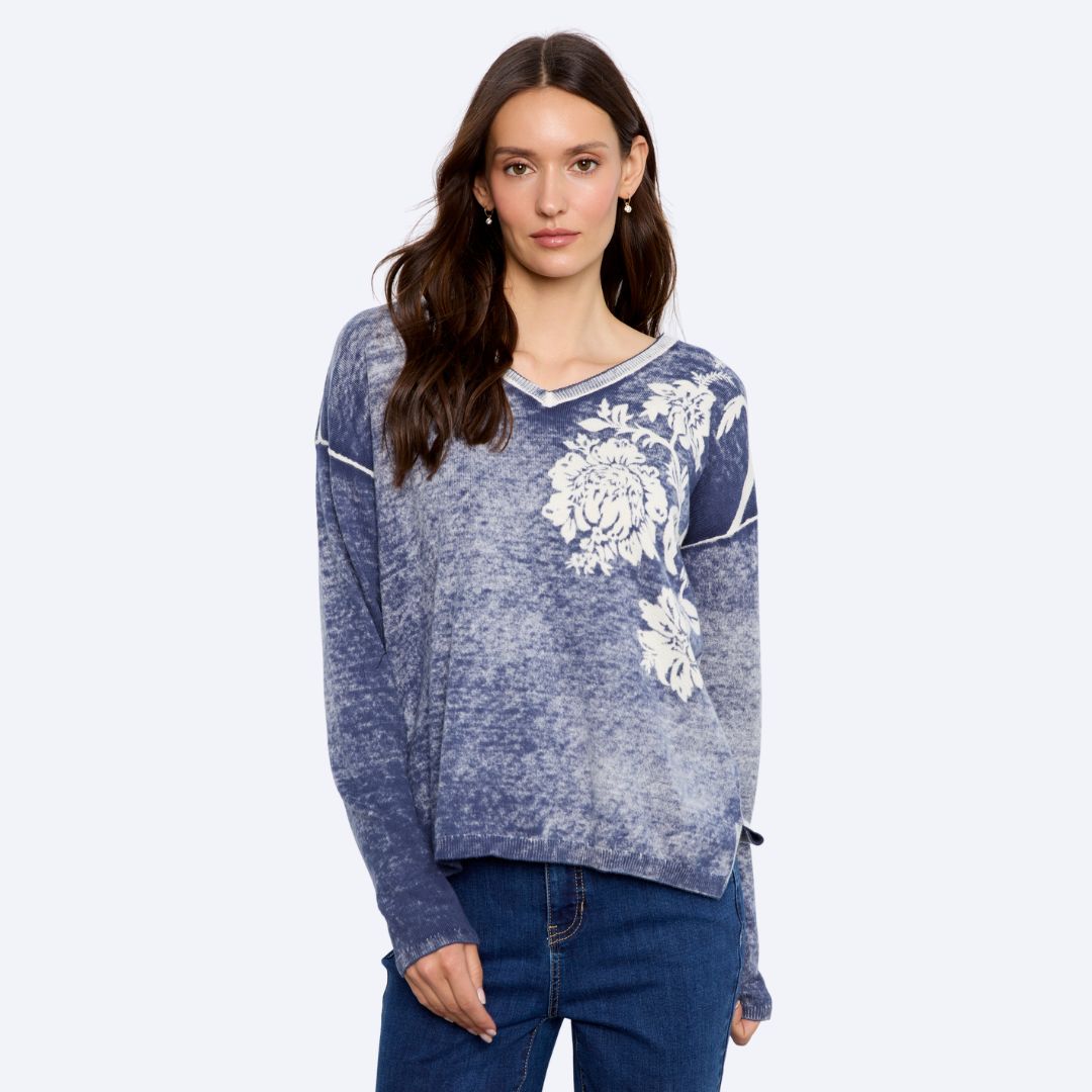 Long Sleeve Drop Shoulder Sweater