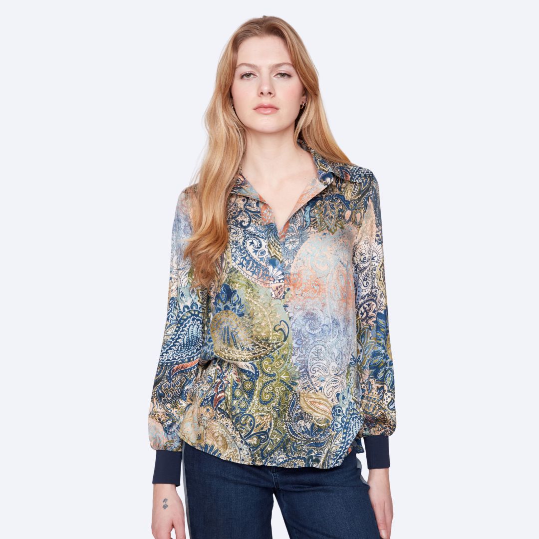 Printed Paisley Blouse