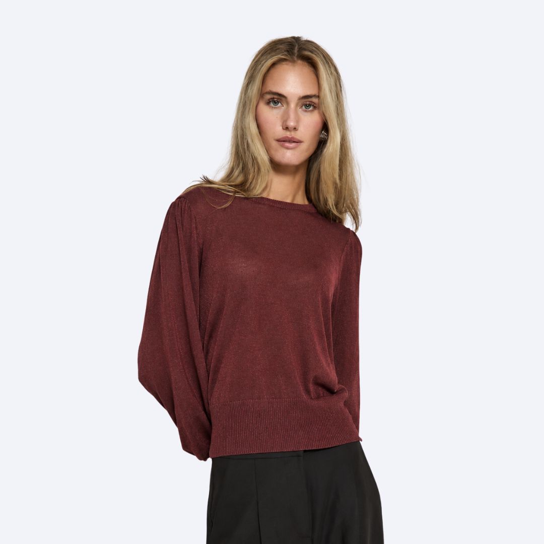 Liva Metallic Long Sleeve Pullover