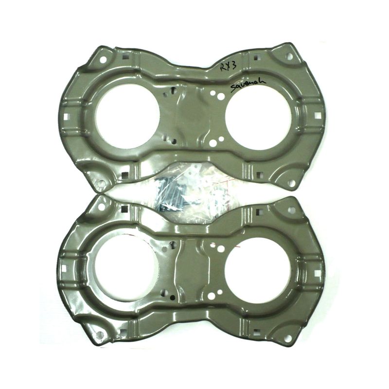 MAZDA RX3 SAVANNA 12A HEADLIGHT BUCKETS WITH SCREWS, PLUGS AND SPRINGS