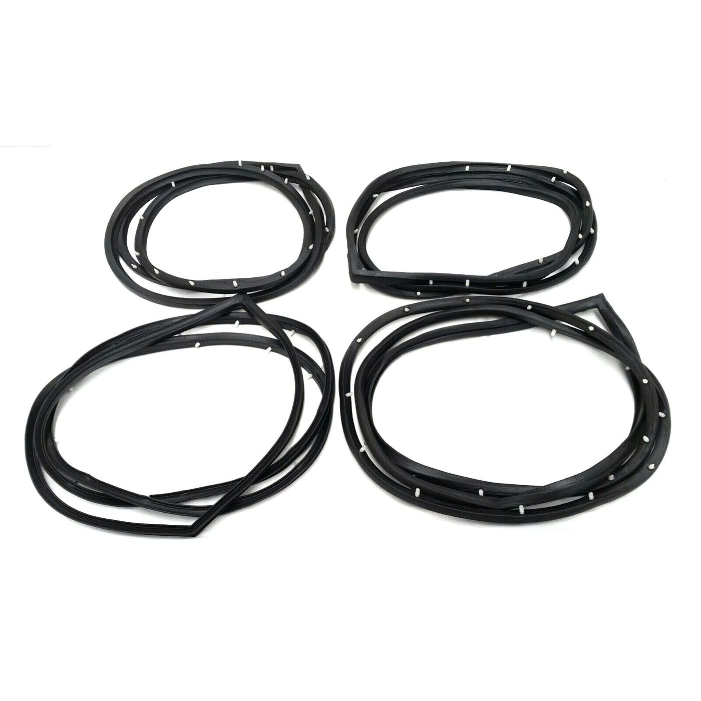 4 DOOR FRAME RUBBER SEALS WITH MOULDED CORNERS FOR NISSAN CEDRIC 240C 260C SEDAN