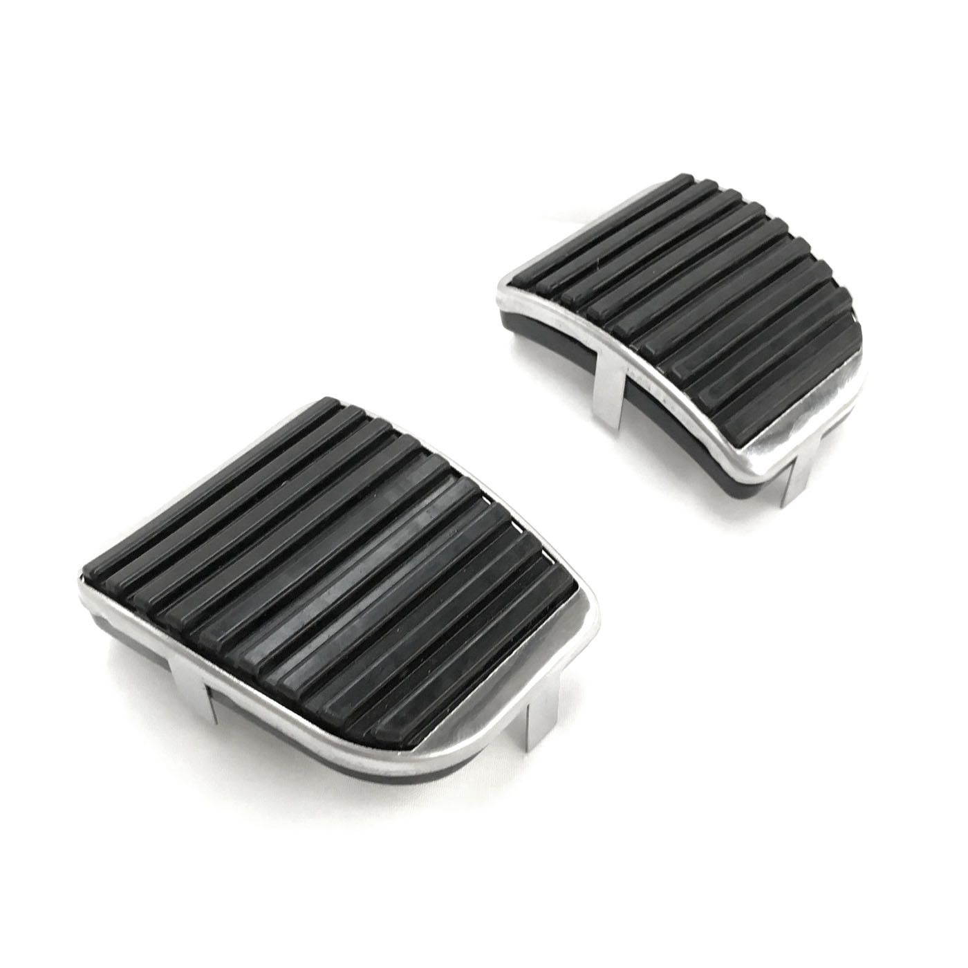 FORD CORTINA MK3 MKIII TC TD GHIA CLUTCH & BRAKE PEDAL RUBBER PADS & STAINLESS TRIM