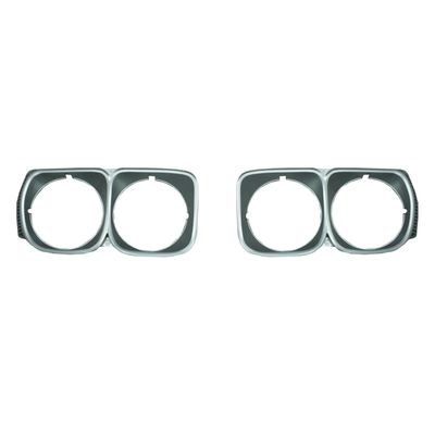 MAZDA RX3 12A CHARCOAL HEADLIGHT SURROUNDS PAIR