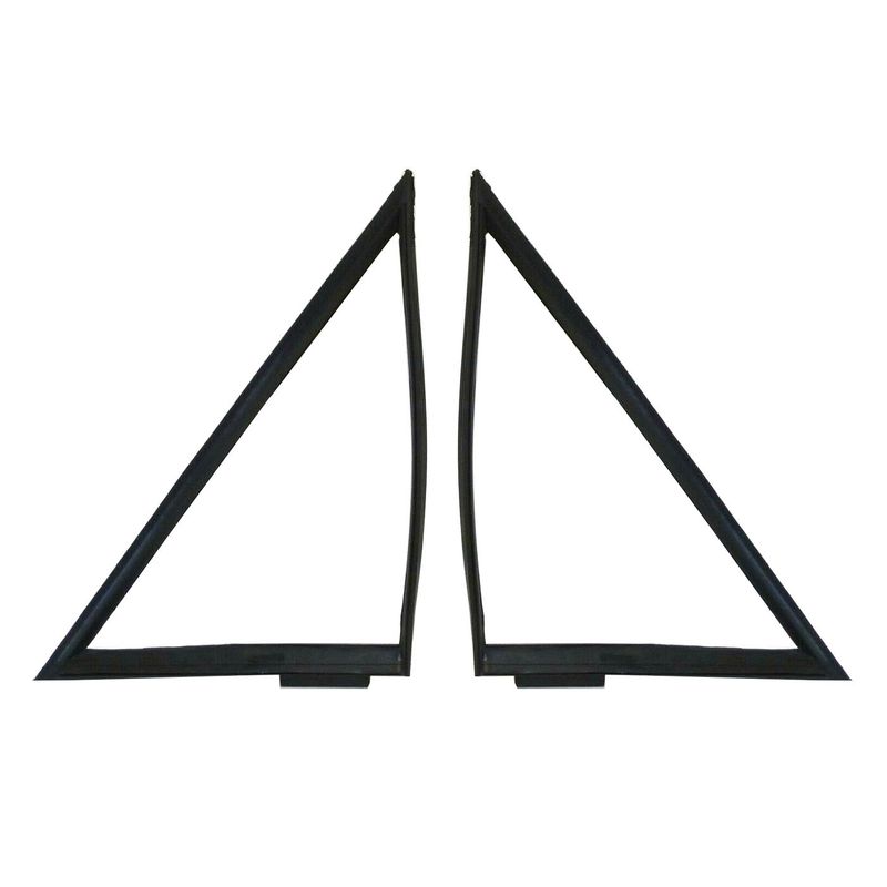 FORD ESCORT MK2 MKII COUPE FRONT 1/4 QUARTER RALLY PAK WINDOW RUBBER SEALS PAIR (FIXED VENT)