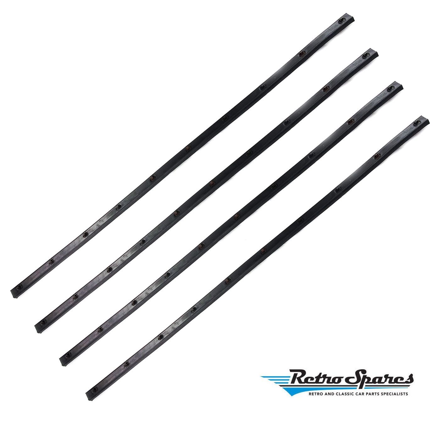 HOLDEN LX-UC COUPE FRONT INNER & OUTER DOOR BELT SET (4 PACK)