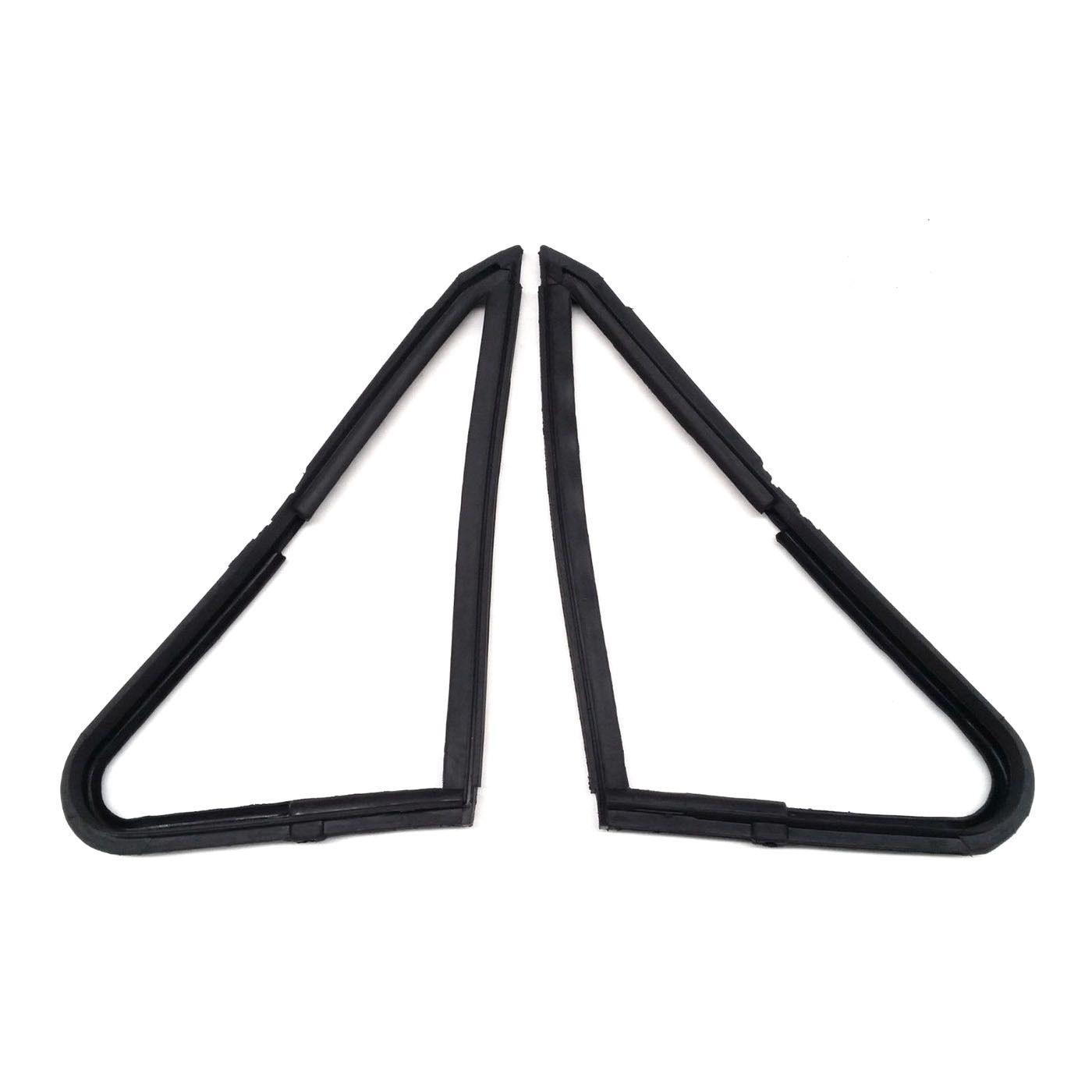 FORD CORTINA MK1 LOTUS 4 DOOR SEDAN FRONT OPENING 1/4 QUARTER WINDOW RUBBER PAIR