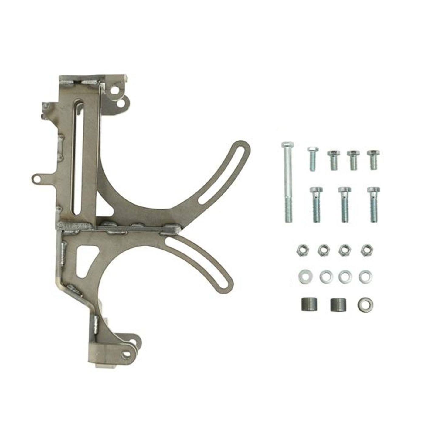 VINTAGE AIR STEEL-EEZ CHEVY 6 CYL BRACKETS 230 250 1963-84 DRIVER-SIDE TOP-MOUNT ALTERNATOR & BOTTOM MOUNT COMPRESSOR COMBINATION BRACKET - VINTAGE AIR