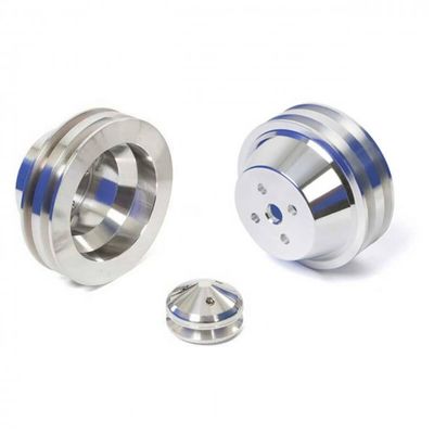 CHRYSLER MOPAR DODGE SMALL BLOCK 318, 340, 360 PULLEY SET 2+2 GROOVE WATER PUMP CRANK & ALT - 6 BOLT 70 +