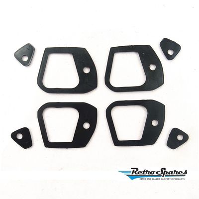 FORD XR-XW-XY GT/FAIRMONT & ZA-ZD FAIRLANE SEDAN DOOR HANDLE GASKET SET *NEW*
