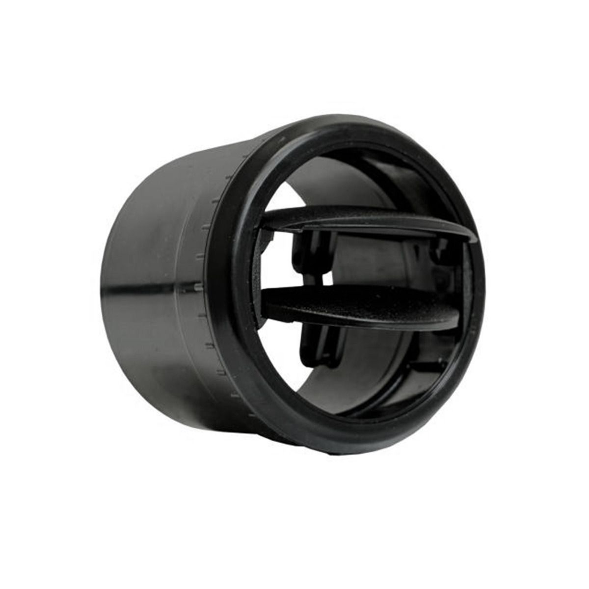 VINTAGE AIR STD SERIES ADJUSTABLE DBL VANE LOUVER FOR 2.5" HOSE - ALL BLACK