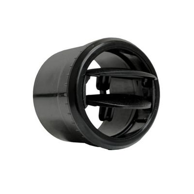 VINTAGE AIR STD SERIES ADJUSTABLE DBL VANE LOUVER FOR 2.5" HOSE - ALL BLACK