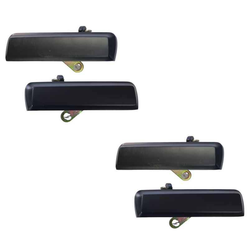Black Front & Rear Outer Door Handles 4pce for FORD FALCON FAIRMONT XD-XG FAIRLANE ZJ-ZL LTD FC-FE CORTINA TE-TF