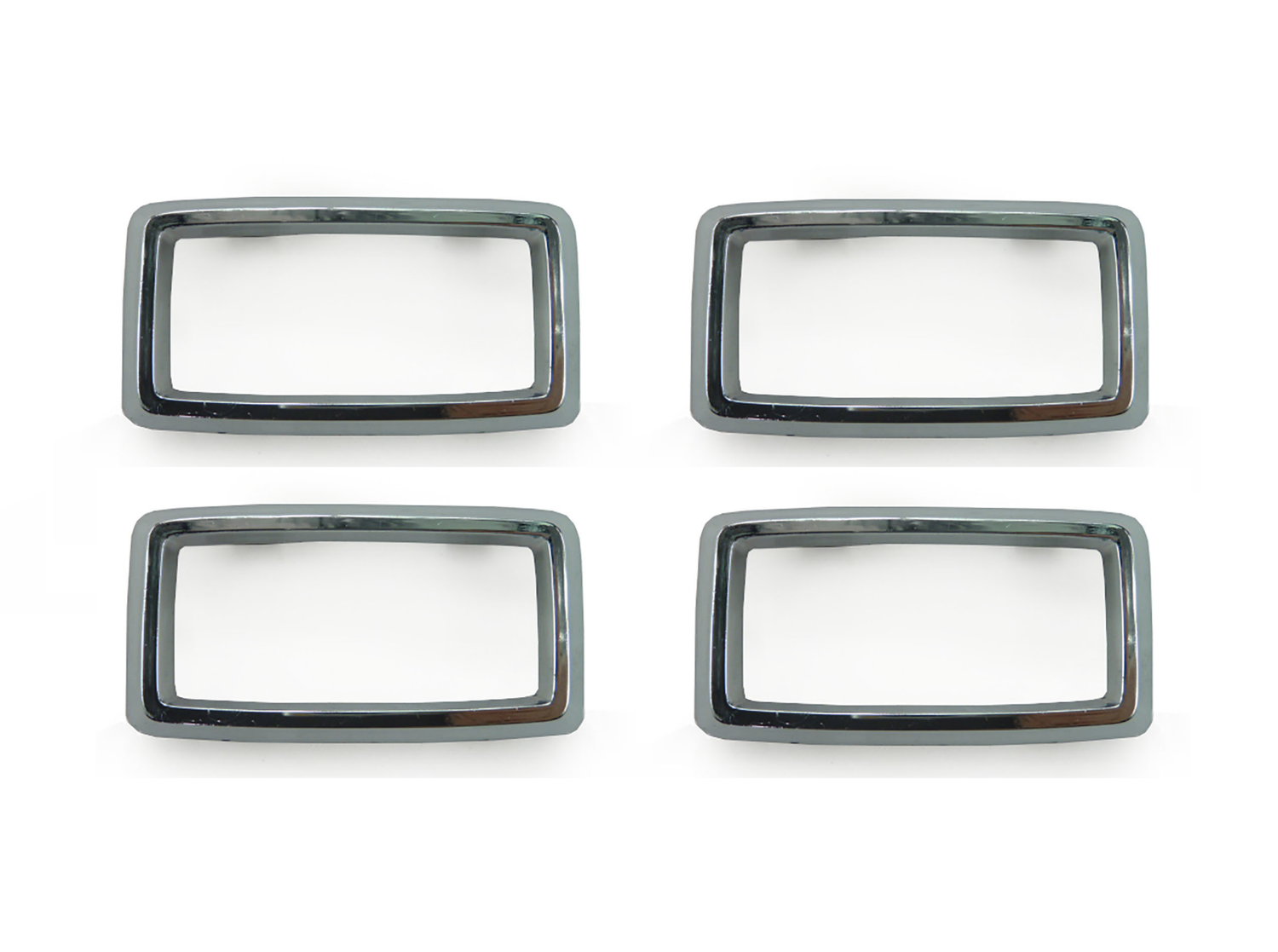 (SET of 4) FORD FALCON XA-XB INTERIOR DOOR HANDLE SURROUND CHROME