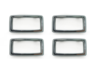 (SET of 4) FORD FALCON XA-XB INTERIOR DOOR HANDLE SURROUND CHROME