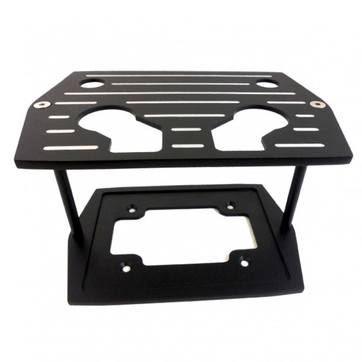 Optima Battery Tray Black Ball Milled Aluminium Finish Suit Optima 34/78 Series Red, Blue, Yellow Top