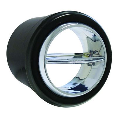 Vintage Air - Standard Series Louver for 2.5-Inch Hose Chrome w/ Black Bezel