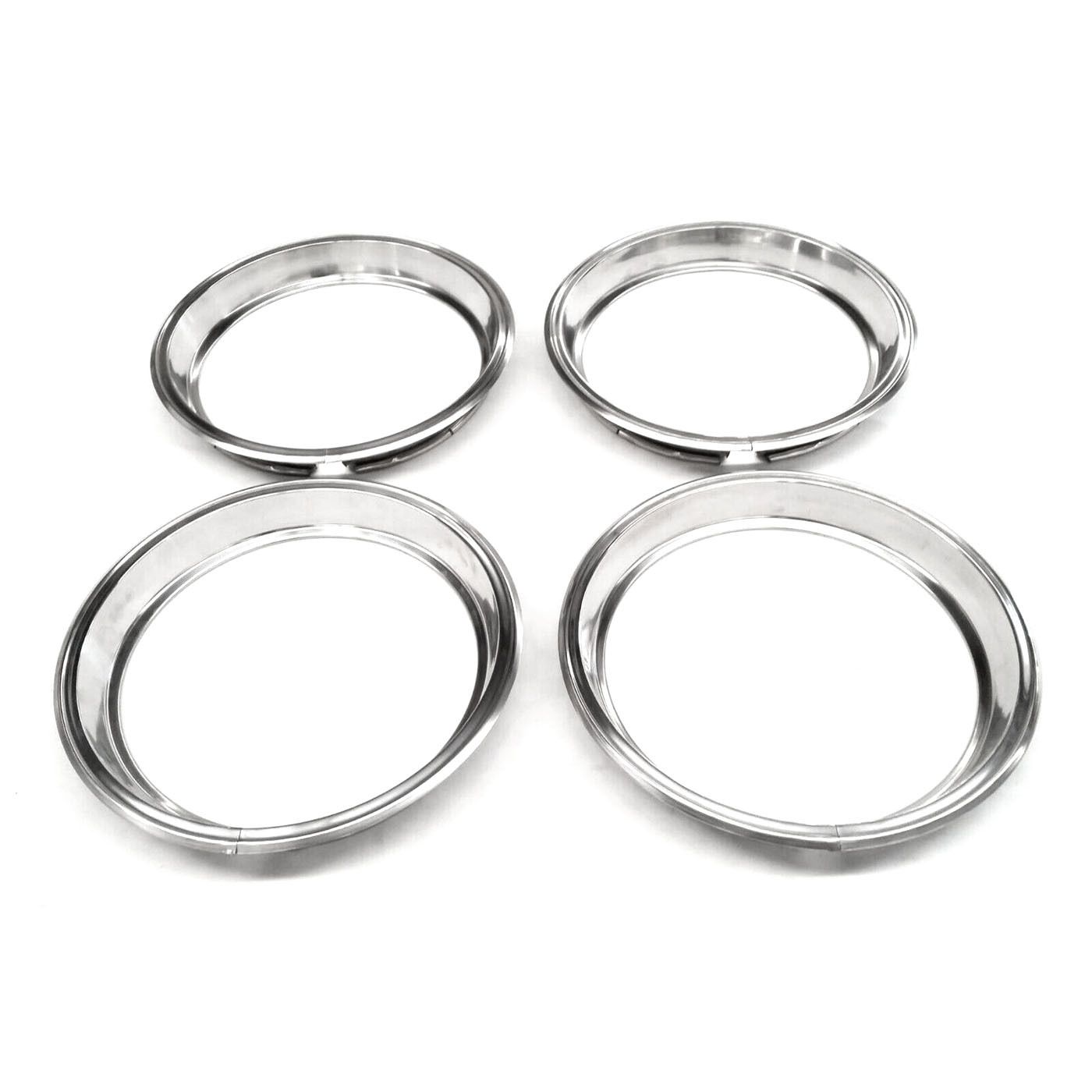 HOLDEN EJ EH HD HR TORANA LC LJ SMOOTH STAINLESS DRESS RIMS 13" SET 4PCS