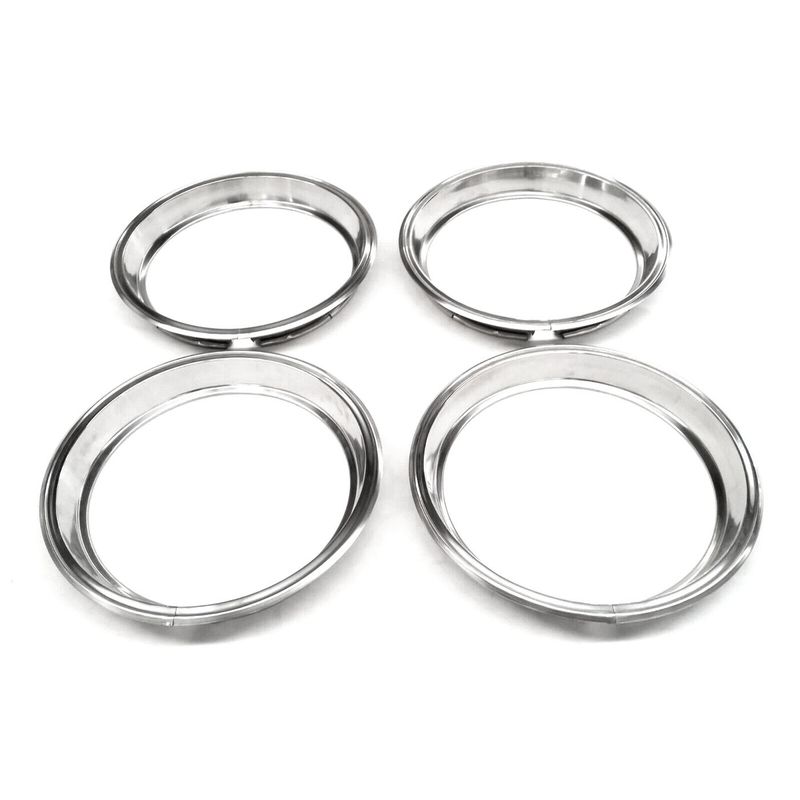 HOLDEN EJ EH HD HR TORANA LC LJ SMOOTH STAINLESS DRESS RIMS 13" SET 4PCS
