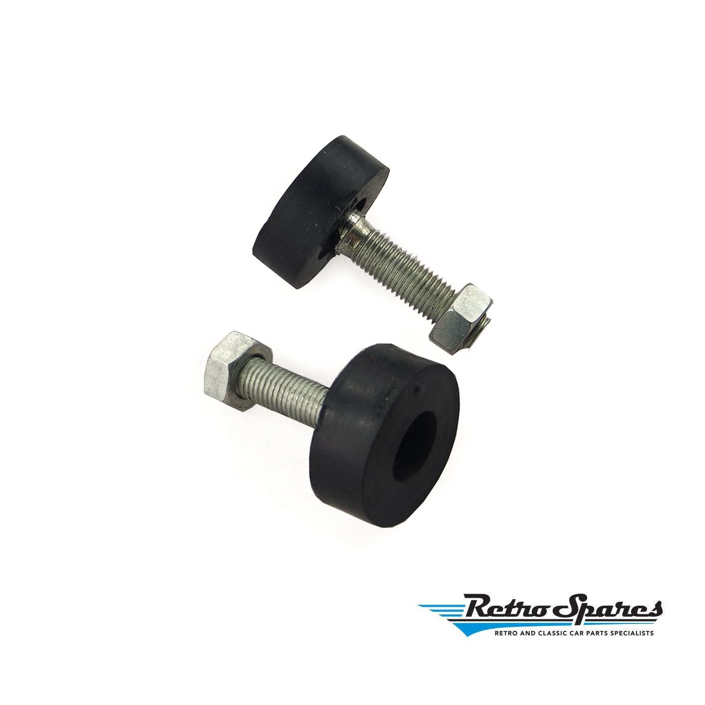 FORD XK-XL-XM-XP BONNET ADJUSTER BOLTS & BUMPS - PAIR