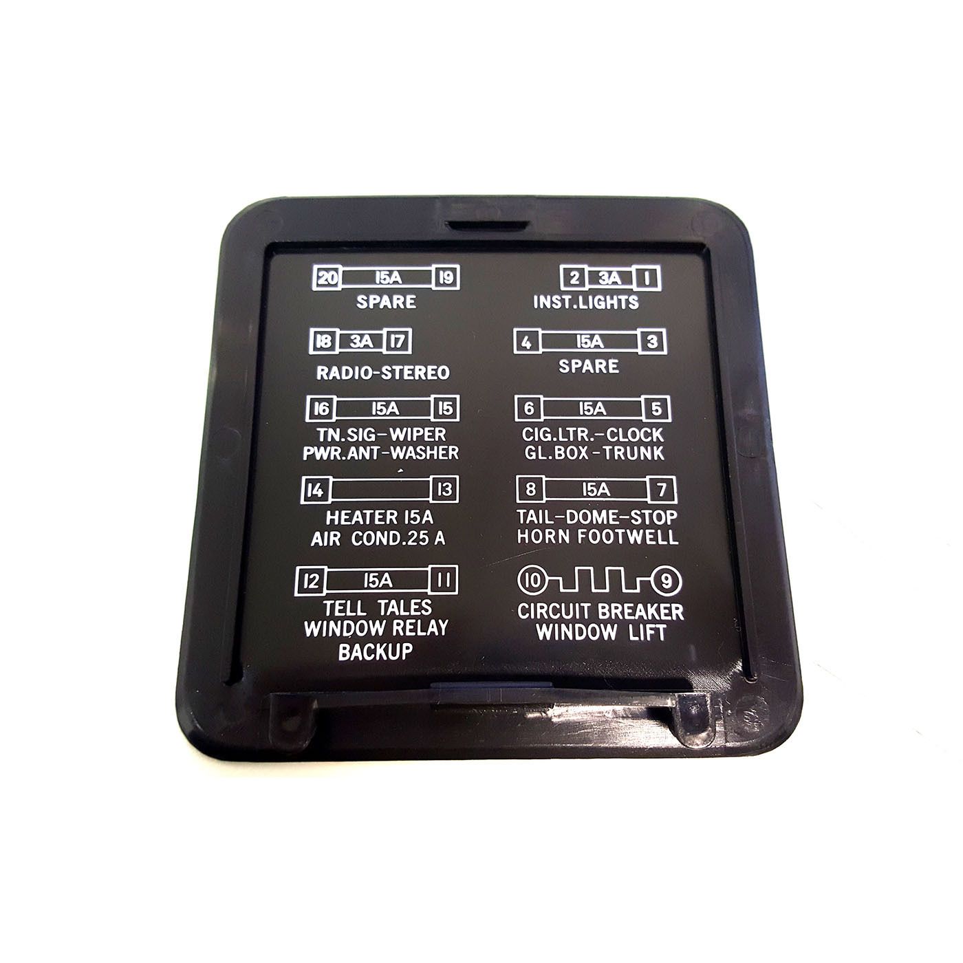 HOLDEN HQ-HZ FUSE BOX COVER LID