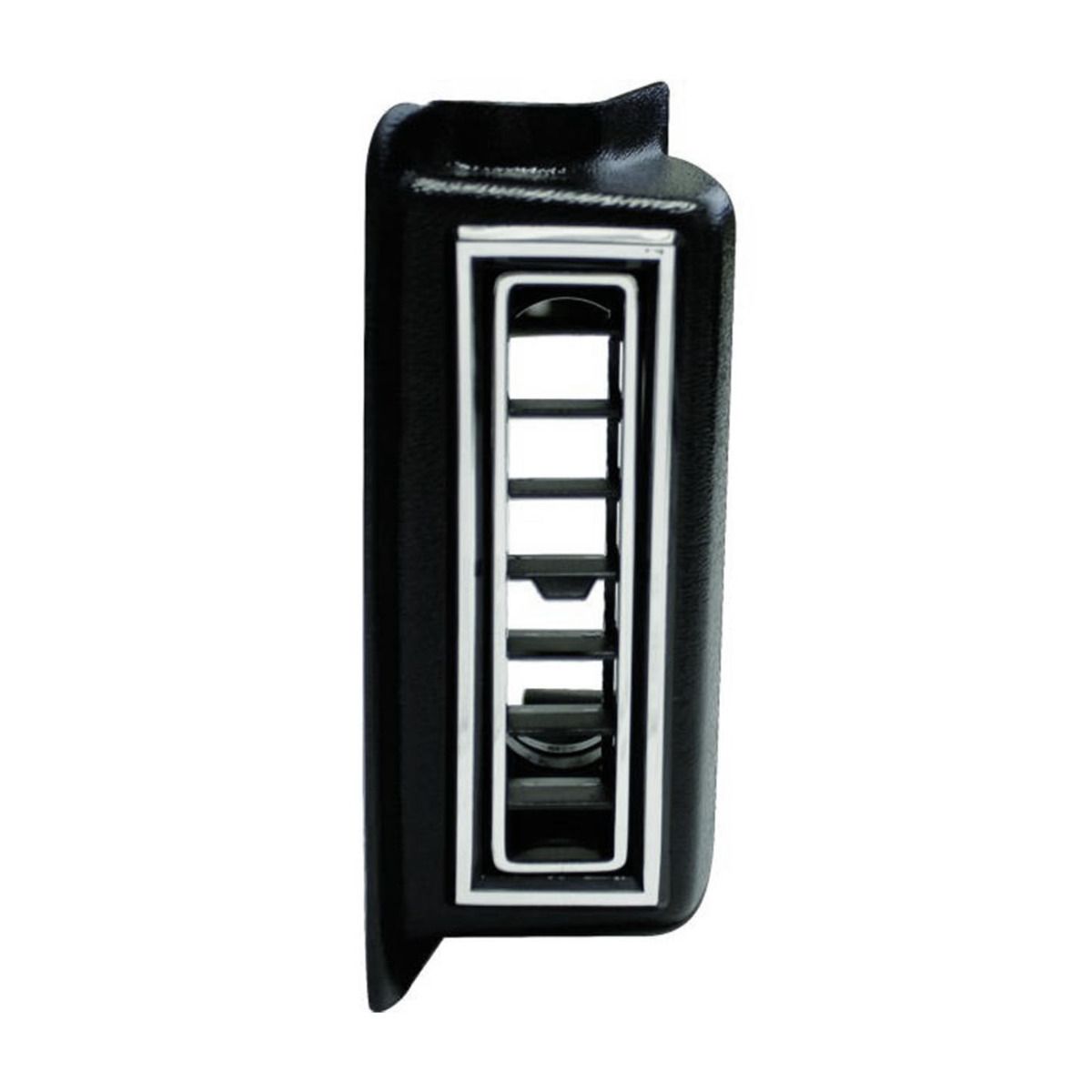 VINTAGE AIR LEFT KICK PANEL LOUVER FOR 2.5 INCH HOSE - BLACK W/ CHROME ACCENTS (490510/49051-VUL)