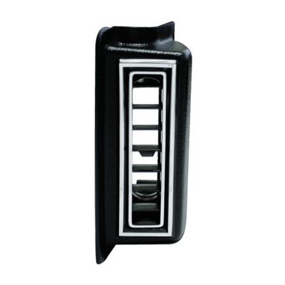 VINTAGE AIR LEFT KICK PANEL LOUVER FOR 2.5 INCH HOSE - BLACK W/ CHROME ACCENTS (490510/49051-VUL)