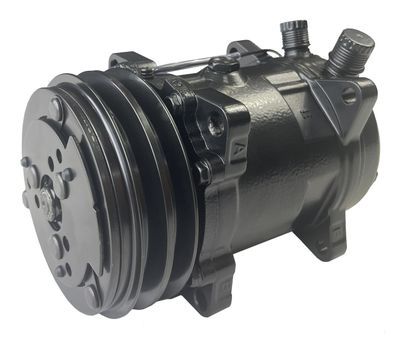 SANDEN SD 508 STYLE COMPRESSOR DOUBLE V GROOVE PULLEY IN BLACK