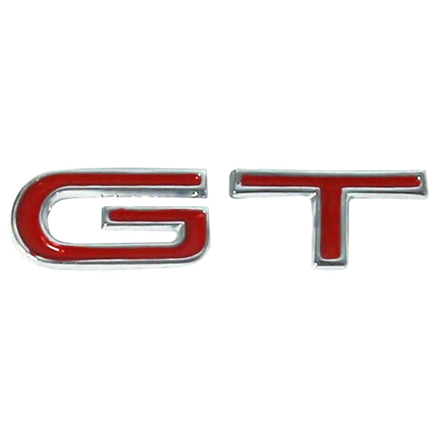 FORD XT GT GLOVEBOX RED G & T LETTERS BADGE