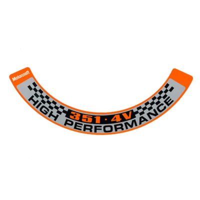 Air Cleaner Decal for FORD XA-XB GT 351