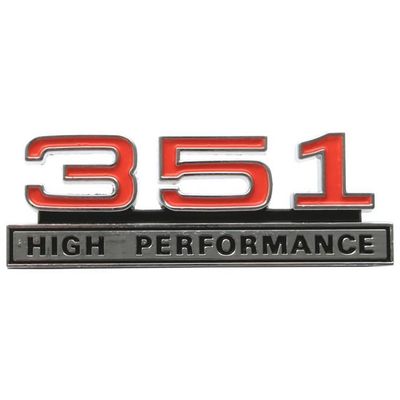 351 High Performance Fender/Boot Badge for FORD XW GT
