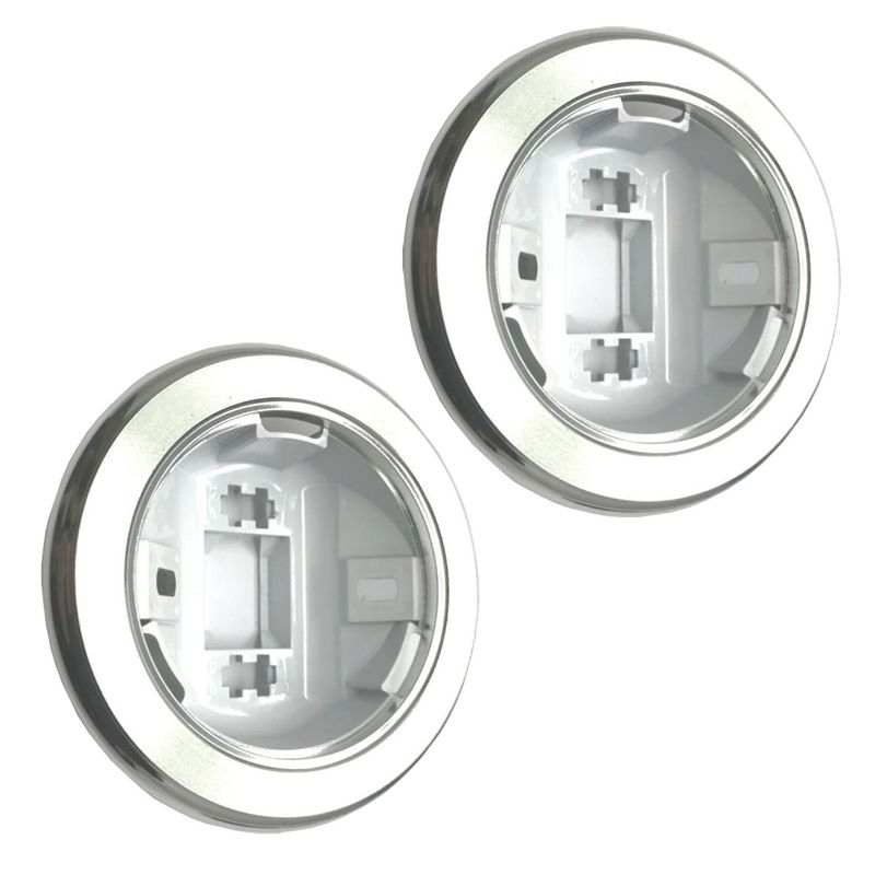 REAR PILLAR INTERIOR CHROME LIGHT BEZELS PAIR FOR HOLDEN HK-HT-HG HQ-HZ COUPE MONARO LX-UC TORANA HATCH VB-VL COMMODORE
