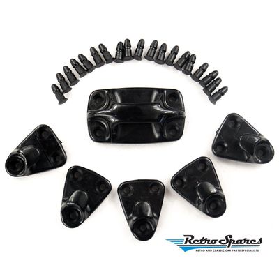 HOLDEN HK-WB UTE TONNEAU COVER ROPE TIE OFF BLOCK + HOOKS & PINS SIDE OF UTE KIT (KIT FOR ONE SIDE)