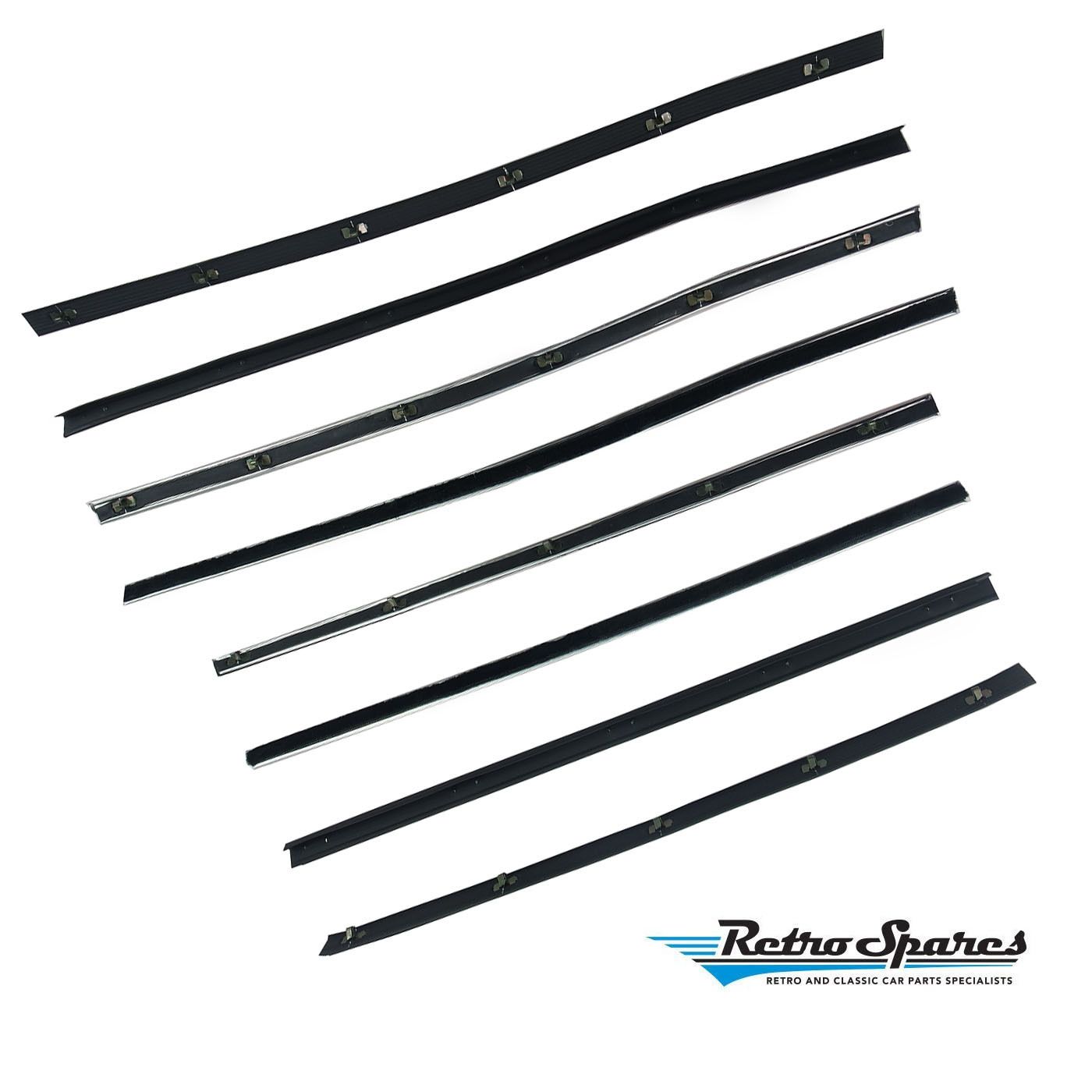 FORD XR XY SEDAN FRONT & REAR INNER & OUTER WEATHERSTRIPS DOOR BELTS SET