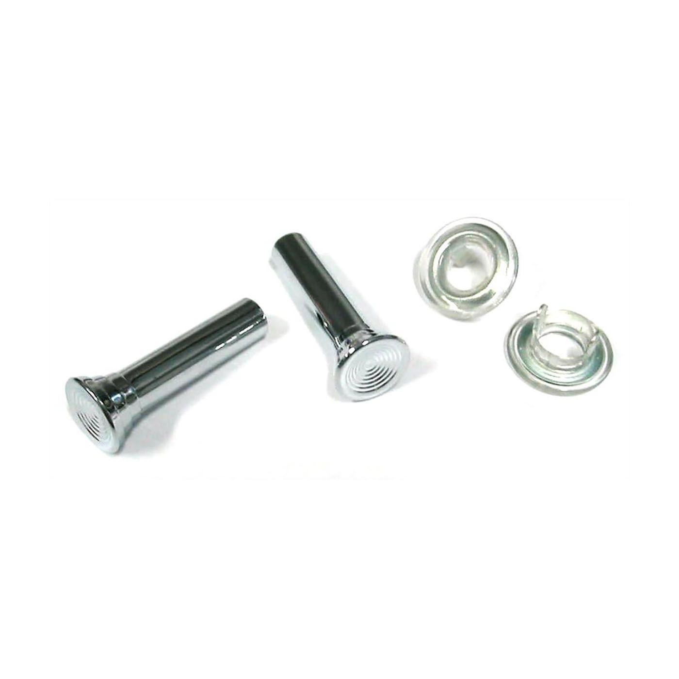 HOLDEN HK HT HG HQ HJ HX HZ WB LC LH LX UC CHROME 2 DOOR LOCK KNOB KIT WITH FERRULES