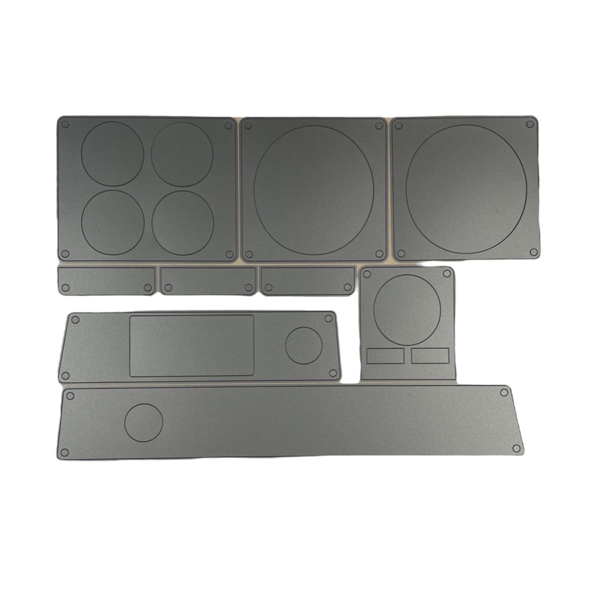 Dash Gauge Surround Decal Kit Silver for HOLDEN HJ HX HZ GTS