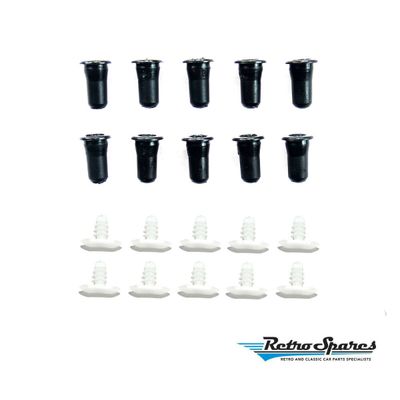 HOLDEN HQ HJ HX HZ WB DOOR SEAL REPAIR KIT - CLIPS & PLUGS