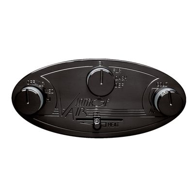 VINTAGE AIR GEN II STREAMLINE PROLINE™ OVAL CONTROL PANEL WITH PHANTOM BLACK FINISH