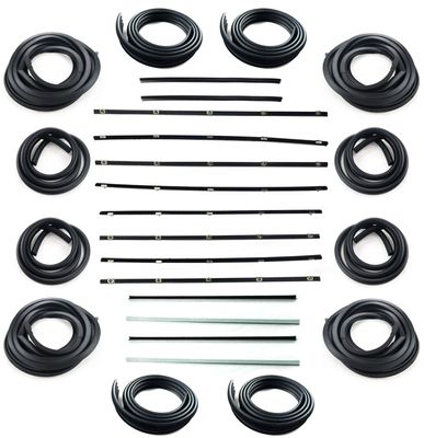 HOLDEN FE-FC SEDAN WAGON DOOR BELTS, SEALS, BAILEY CHANNELS, 1/4 VENT UPRIGHT SEALS & PILLARS SET