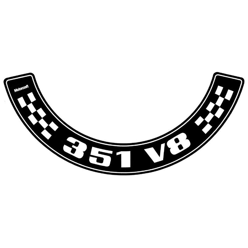 FORD XA XB EXCEPT GT 351 V8 SMALL AIR CLEANER DECAL