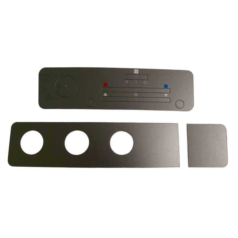 Lower Dash Radio + Heater Control Surround Decal Kit Silver For HOLDEN TORANA LH LX