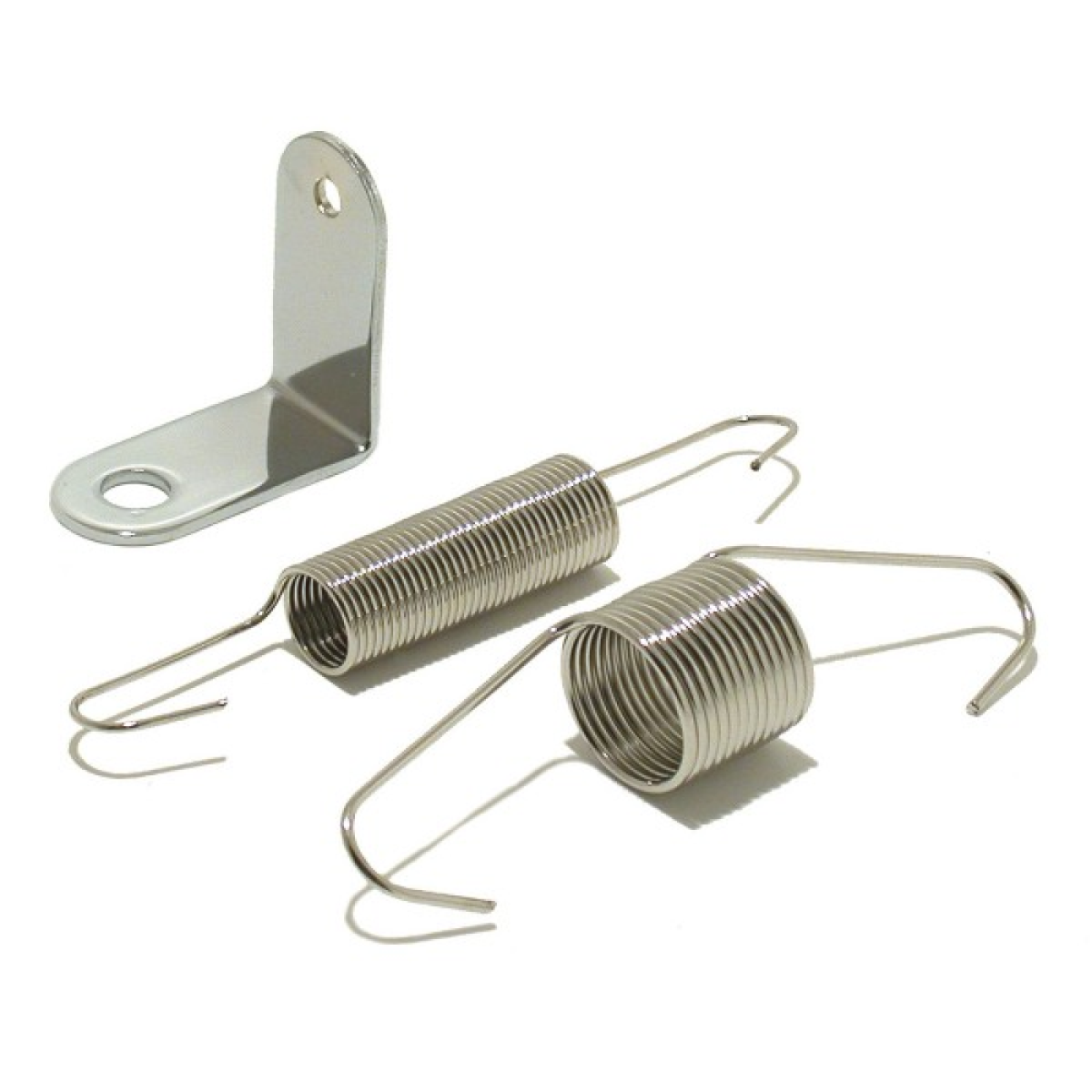 Carburettor Dual Throttle Return Springs with Chrome "L" Bracket